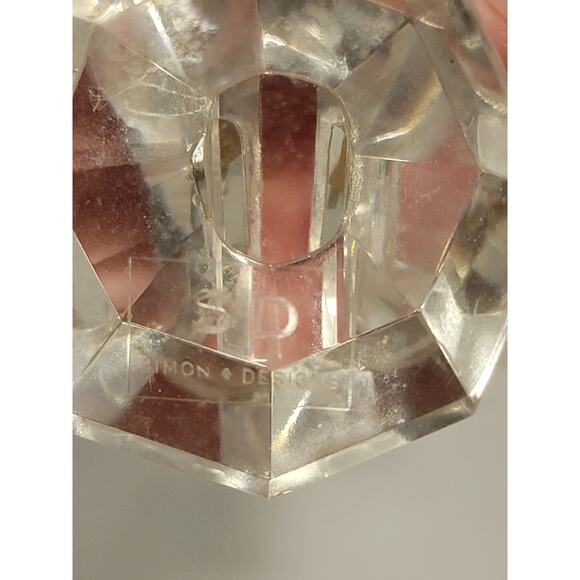 Simon Designs Clear Crystal Butterfly Figurine 2.75” X 2.5” - Picture 6 of 6